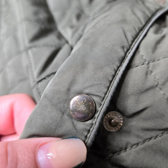 New York & Company Army Green Quilt Jacket - Picture 8 of 10